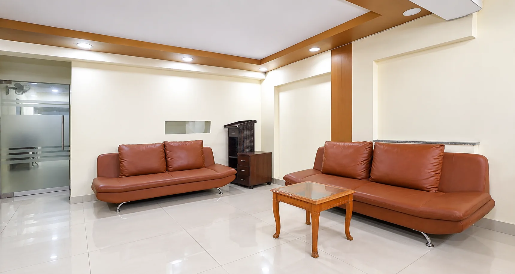 Hospital waiting lounge.