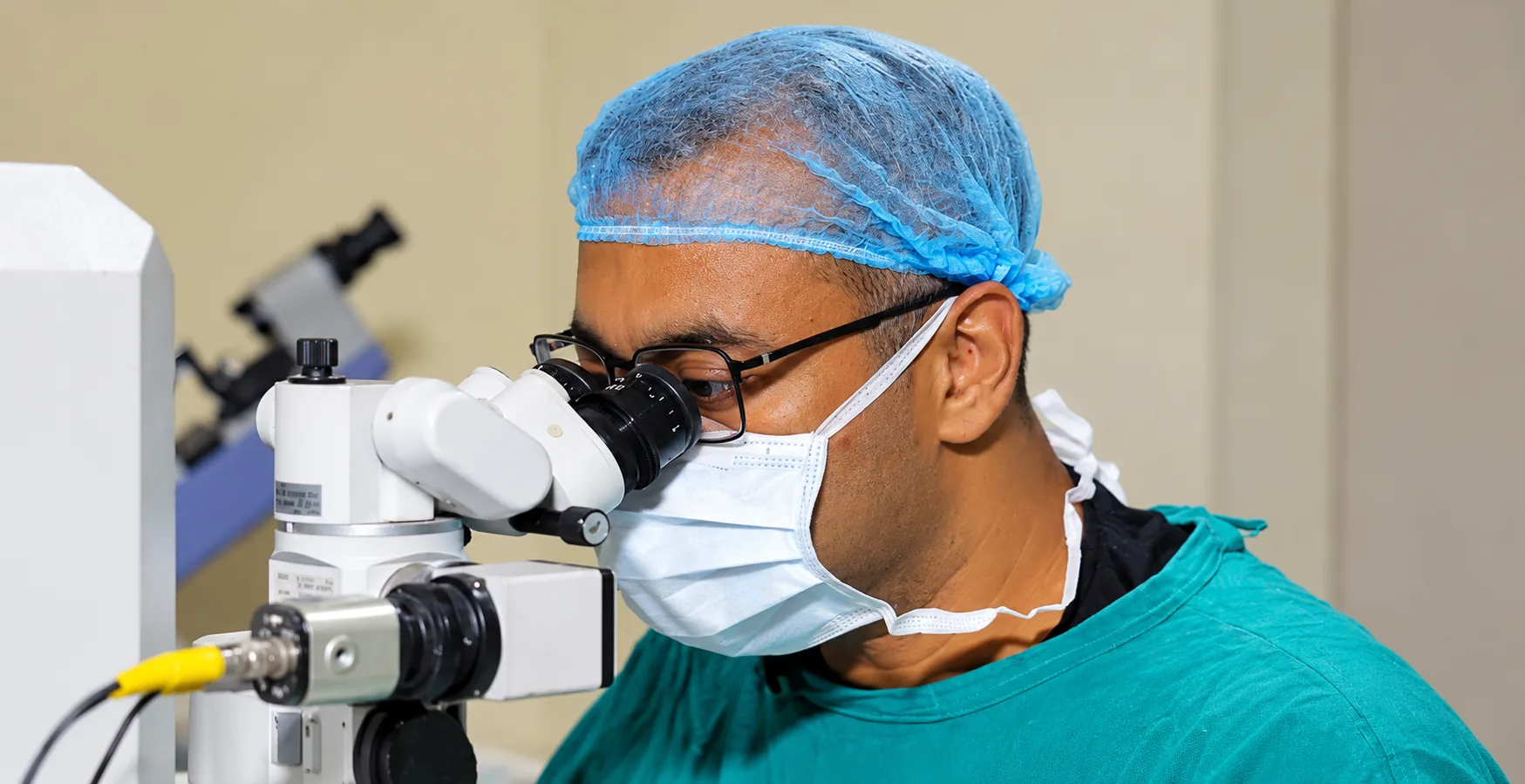 An ophthalmic surgical setting.
